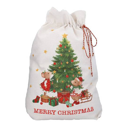Cotton Santa Sack, Sally & Alfie 70x50cm *ETA Nov